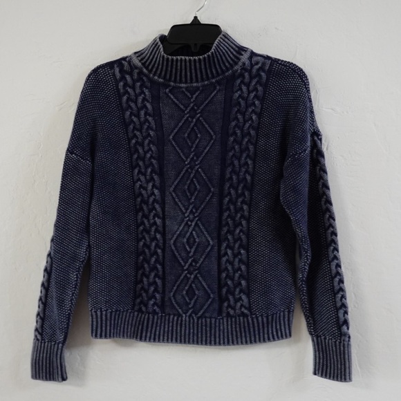 House of Harlow 1960 Sweaters - House of Harlow 1960 Navy Cable Knit Sweater – Size S, 100% Cotton